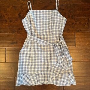 American Threads Navy Plaid Dress
